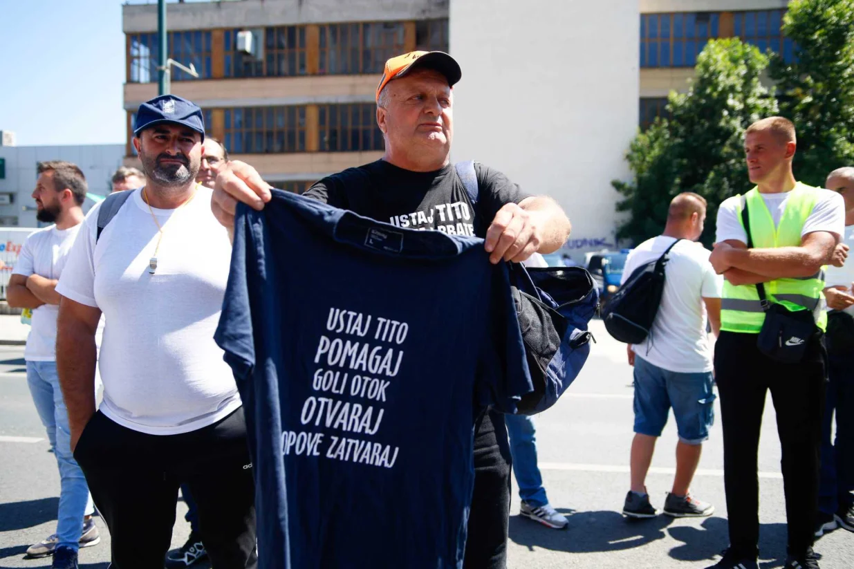 Protest rudara, zenički rudari, Vlada FBiH, RMU Zenica/Damir Deljo