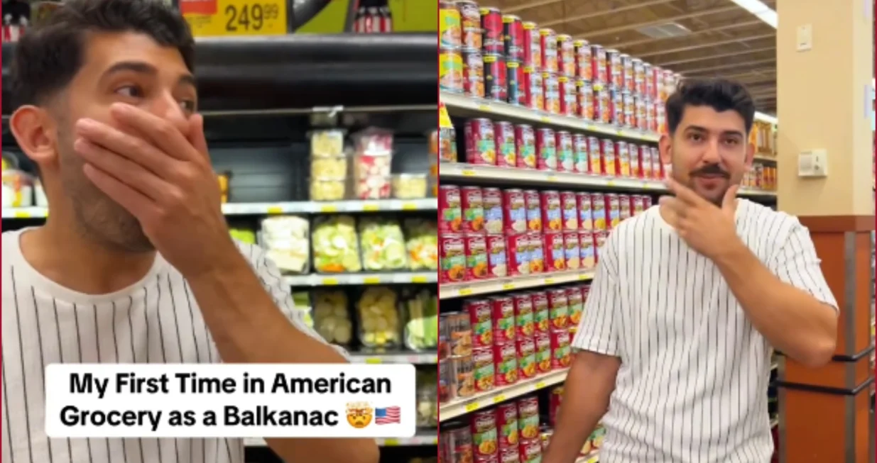 supermarket, senahid, amerika, bosanac, tiktok/Screenshot