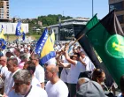 Protesti zeničkih rudara ispred Vlade FBiH/Damir Deljo