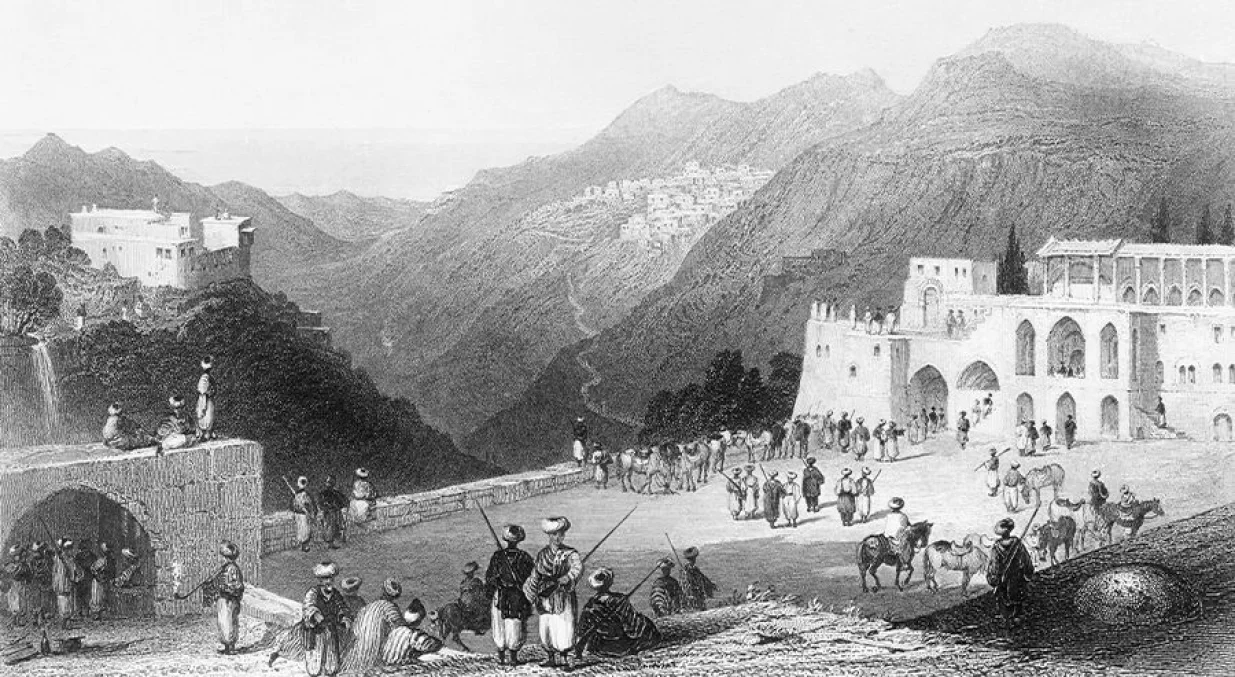 GRAVURA IZ 17. STOLJEĆA: Druzi su uvijek svoje gradove i sela gradili u planinskim vrletima/