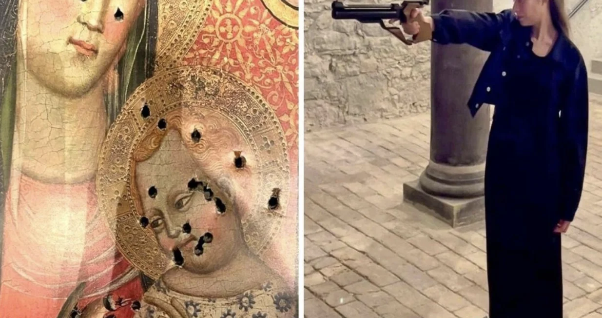 Sanija Ameti je prošle godine pucala u sliku Djevice Marije i bebe Isusa/Društvene Mreže