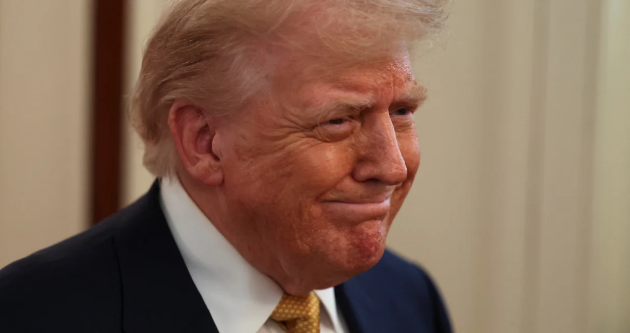 U.S President Donald Trump reacts on the day he signs the HALT Fentanyl Act, in the East Room at the White House in Washington, D.C., U.S., July 16, 2025. REUTERS/Umit Bektas/Umit Bektas