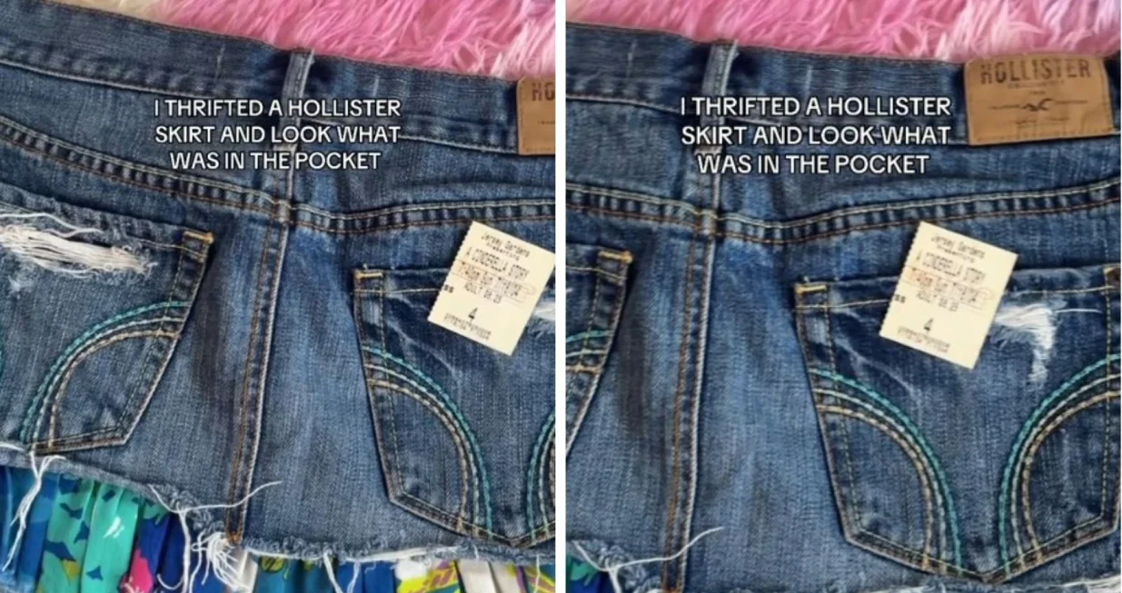 Vintage suknja u second hand prodavnici, u džepu ulaznica za kino/Screenshot