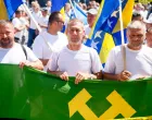 Protesti zeničkih rudara ispred Vlade FBiH/Damir Deljo