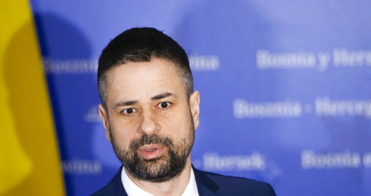 Ministar finansija i trezora u Savjetu ministara Srđan Amidžić/Damir Deljo 