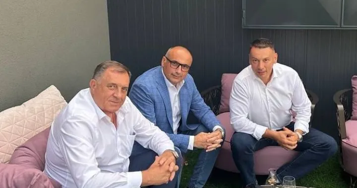 Nenad Nešić, Milorad Dodik i Darko Banjac/Facebook