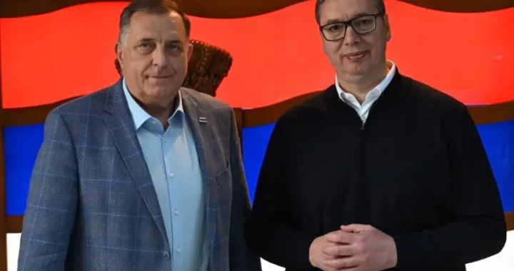 Milorad Dodik i Aleksandar Vučić, susret u beogradu/Instagram