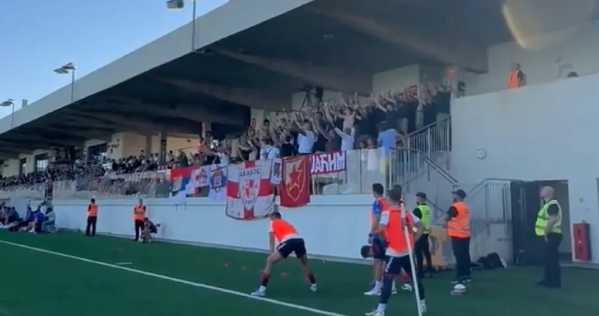 Delije na Gibraltaru (FOTO: Screenshot)