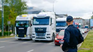 Protestna voznja kamiona prijevoznika i transportnog sektora/Damir Deljo @ Oslobodjenje