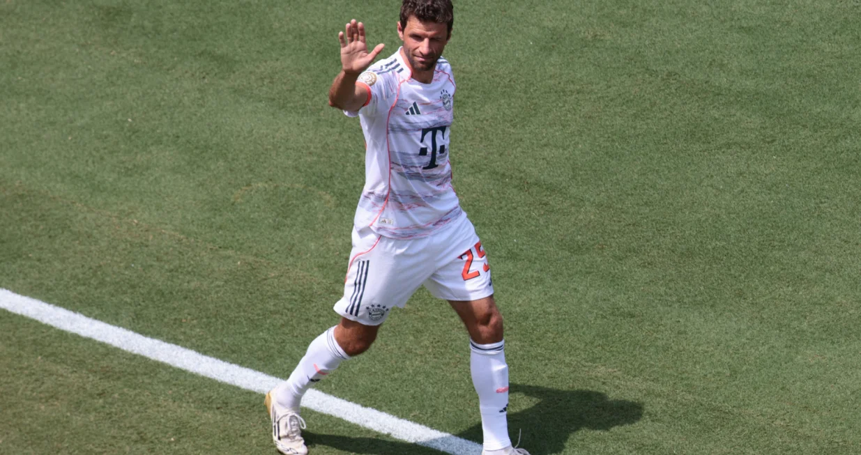 Soccer Football - FIFA Club World Cup - Group C - Benfica v Bayern Munich - Bank of America Stadium, Charlotte, North Carolina, U.S. - June 24, 2025 Bayern Munich's Thomas Muller before the match IMAGN IMAGES via Reuters/Scott Kinser