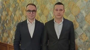 Ambasador BiH u Srbiji Aleksandar Vranješ i zamjenik ministra odbrane BiH Aleksandar Goganović/Srna