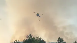 Helikopter OS BiH, gašenje požara, Prozor-Rama/Prtsc