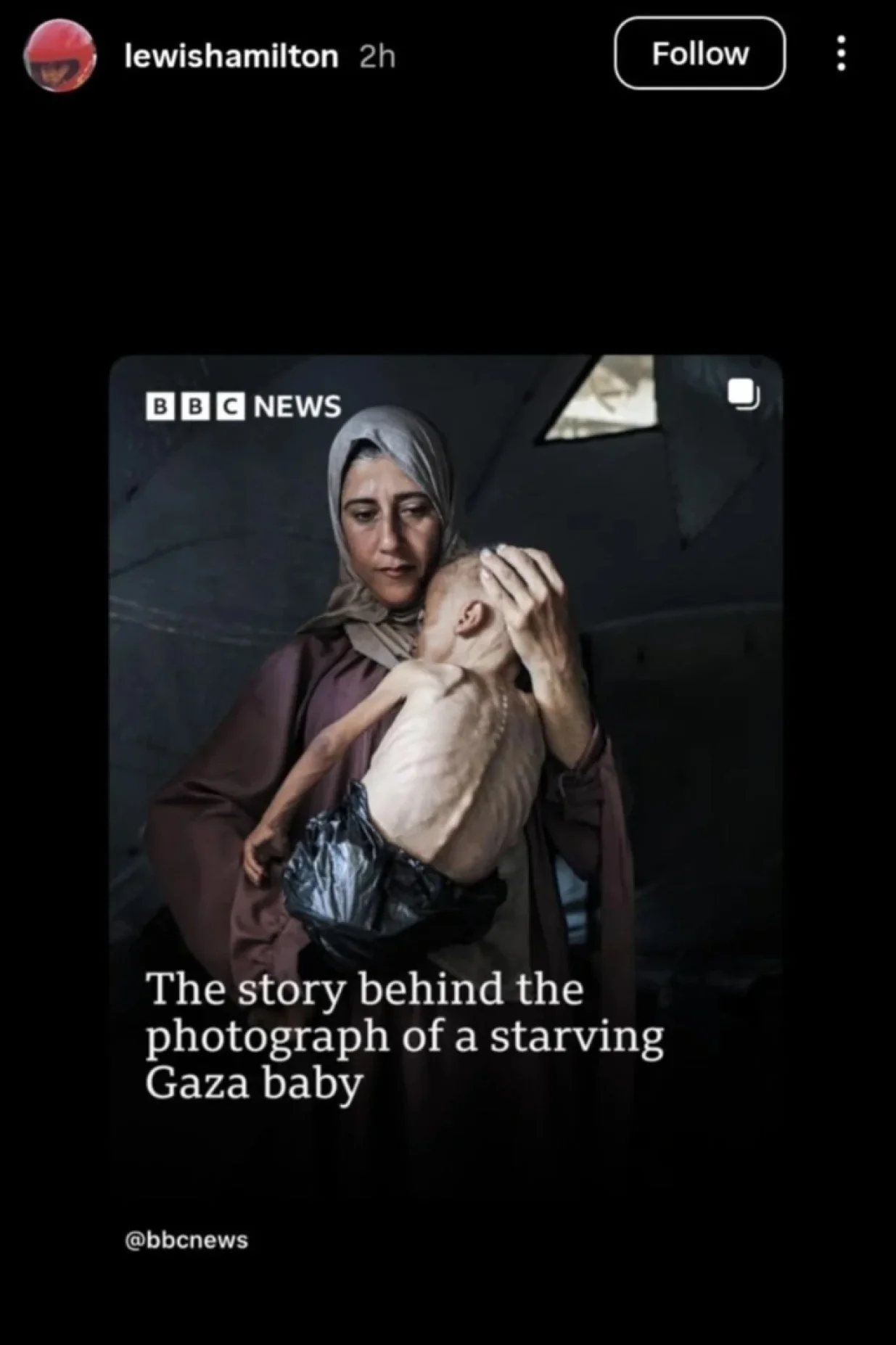 Objava Lewisa Hamiltona