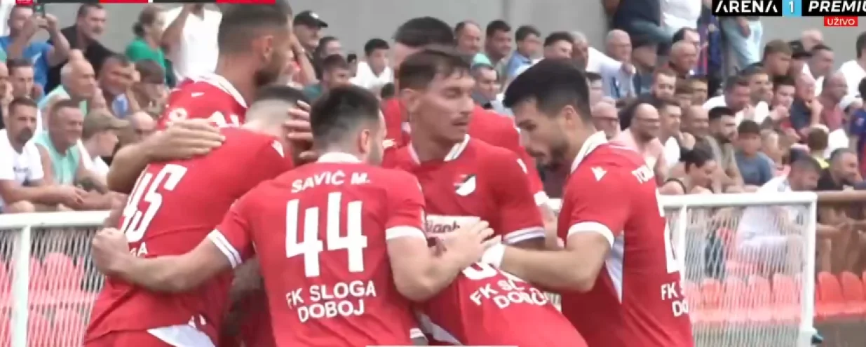 Gol Tatara za 1:0 (FOTO: Screenshot/Arena Sport)