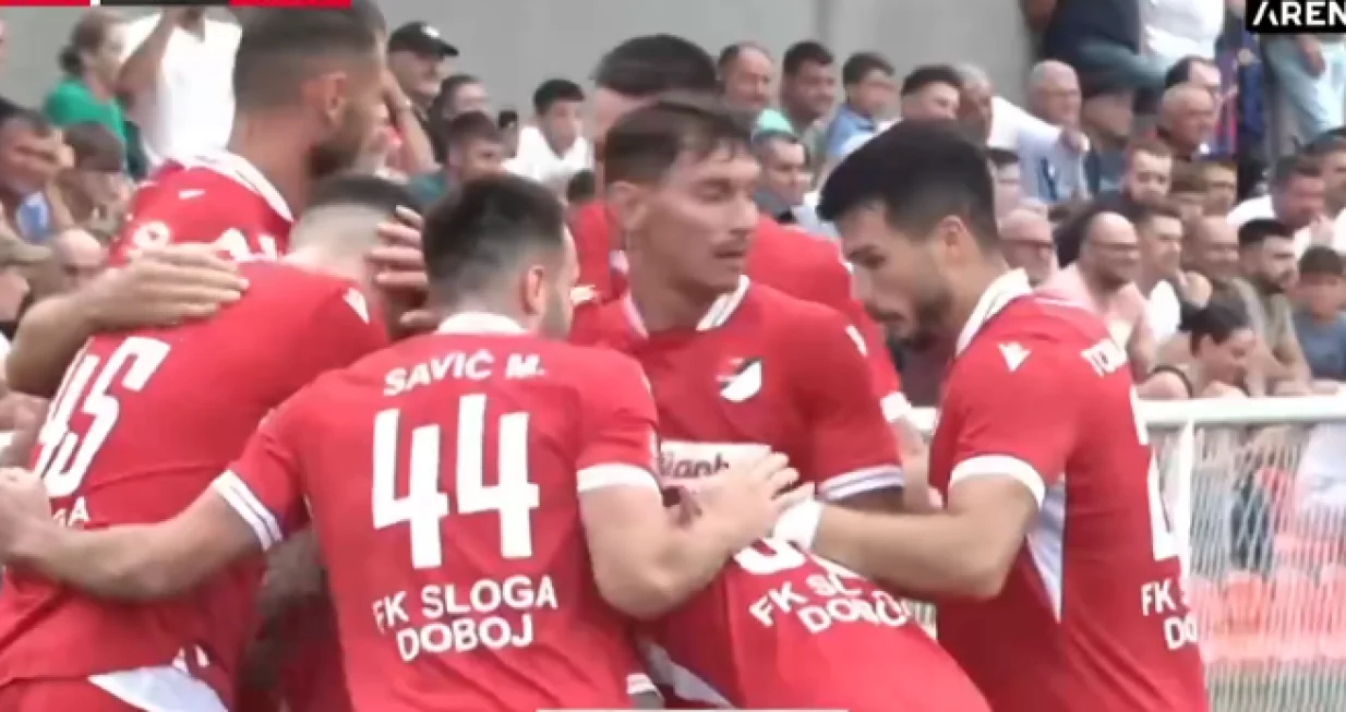 Gol Tatara za 1:0 (FOTO: Screenshot/Arena Sport)