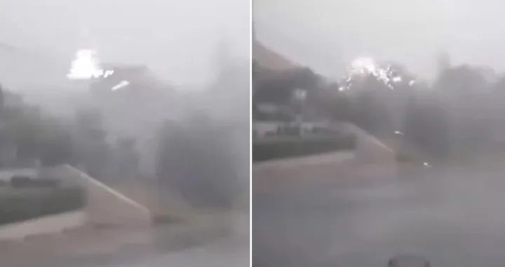 Snažna oluja pogodila Požarevac/Screenshot/