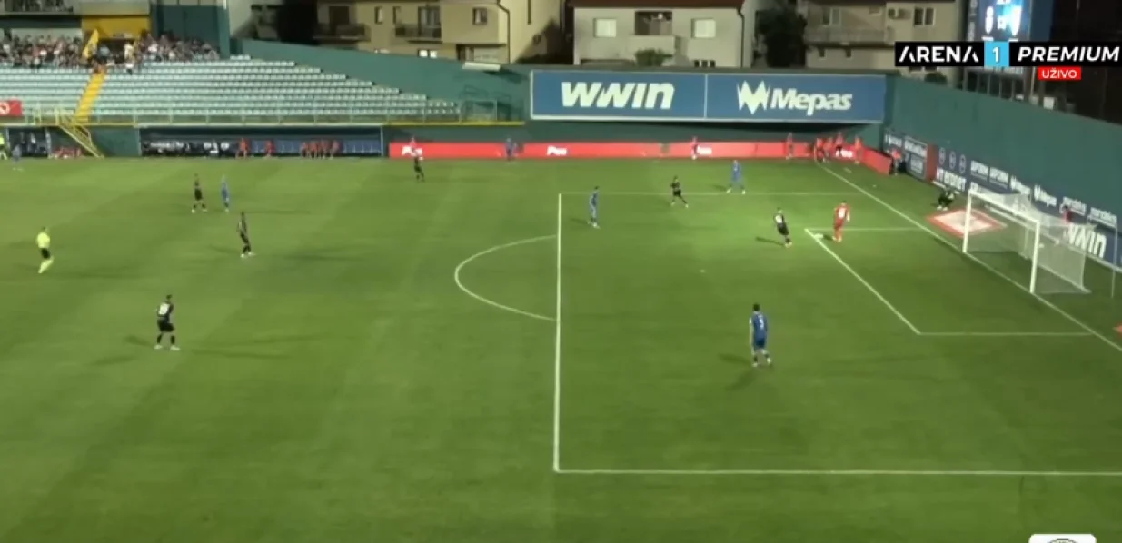 Greška Josipovića (FOTO: Screenshot/Arena Sport)