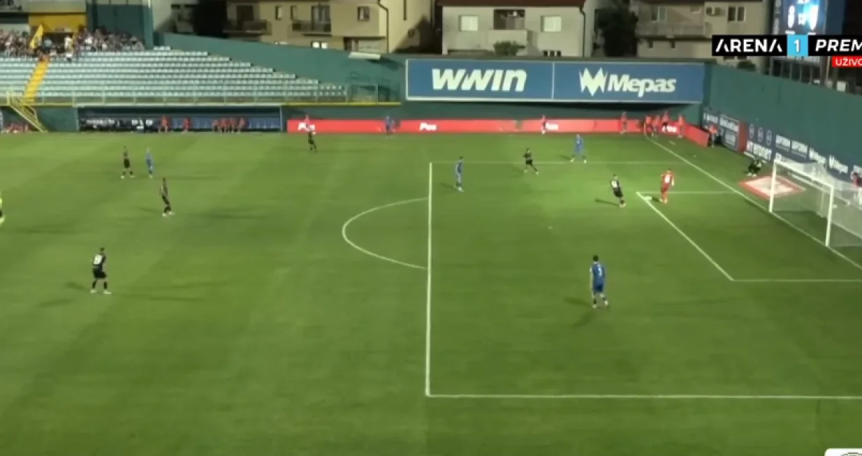 Greška Josipovića (FOTO: Screenshot/Arena Sport)