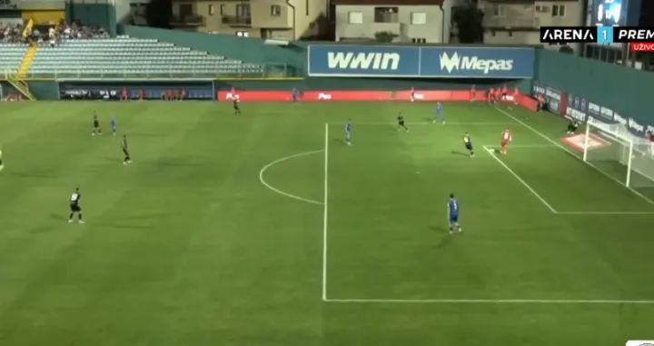 Greška Josipovića (FOTO: Screenshot/Arena Sport)