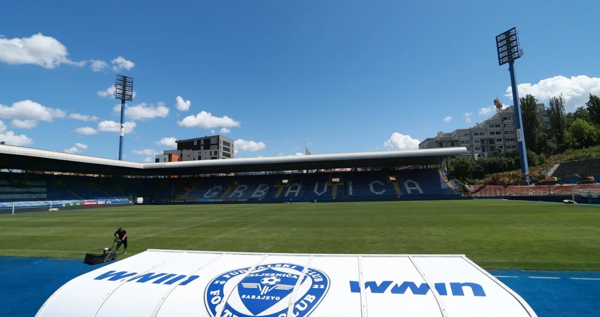 Grbavica - stadion Željezničara (FOTO: Adem Catic/FKZ.ba)