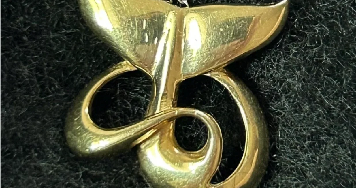 nakit, second-hand, zlato, privjesak/