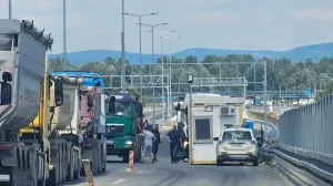 Gradiška terminal, kamioni granični prelaz/Goran Dakić/