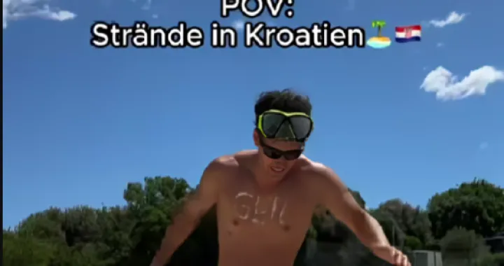 Njemački TikToker u Hrvatskoj/Prtsc