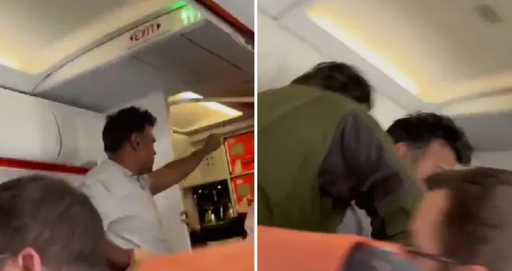 Muškarac, prijetnje, avion, drama na letu, Srbijanac, let/Prtsc