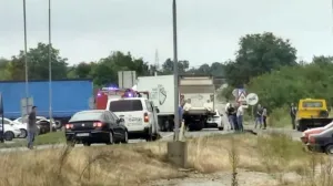 saobraćajna nesreća u modriči, poginuo policajac, sudar kamiona i policijskog vozila /Rtrs