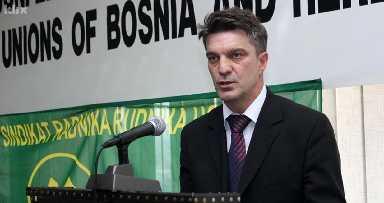 Sinan Husić, predsjednik Samostalnog sindikata rudara Federacije BiH/