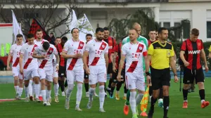 Detalj sa utakmice između Zrinjskog i Slobode