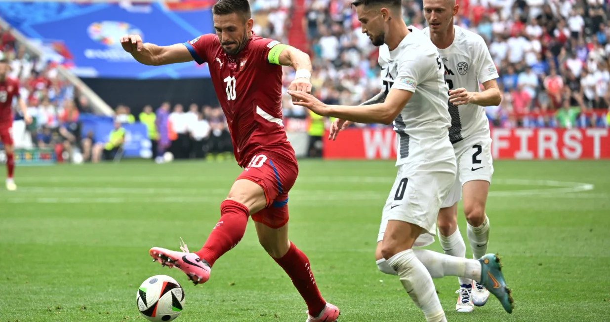 Du&scaron;an TadićNogometna utakmica grupe C UEFA EURO 2024. izmeД'u Slovenije i Srbije u MГјnchenskoj nogometnoj areni u MГјnchenu (GГ&para;khan BalcД&plusmn; - Anadolu Agency)