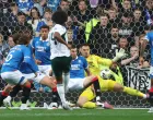 Soccer Football - UEFA Champions League - Qualifying Round - Rangers v Panathinaikos - Ibrox, Glasgow, Scotland, Britain - July 22, 2025 Panathinaikos' Erik Palmer-Brown shoots at goal REUTERS/Russell Cheyne
