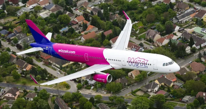 Wizz Air avion - let/
