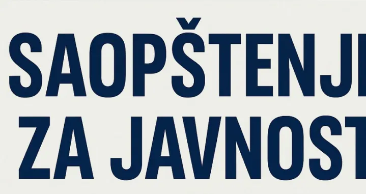 Saopštenje za javnost 