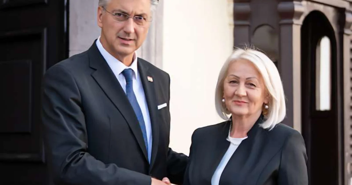 borjana krišto, andrej plenković/