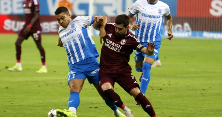 Detalj sa utakmice u Craiovi (FOTO: Sanel Konjhodžić - Sport1.ba)