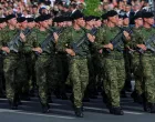 Members of Croatia's "The Tigers" Brigade take part in a military parade for the 30th anniversary of Operation Storm alongside Victory Day, Homeland Thanksgiving Day, and Croatian Veterans Day, in downtown Zagreb, Croatia, July 31, 2025. REUTERS/Antonio Bronic/Antonio Bronic