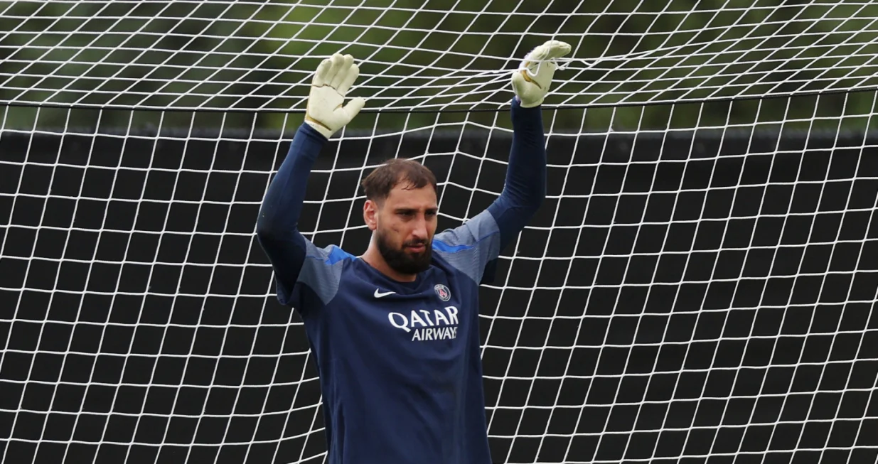 Soccer Football - FIFA Club World Cup - Final - Paris St Germain Training - Rutgers University, Piscataway, New Jersey, U.S. - July 11, 2025 Paris St Germain's Gianluigi Donnarumma during training REUTERS/Lee Smith/Foto: Lee Smith