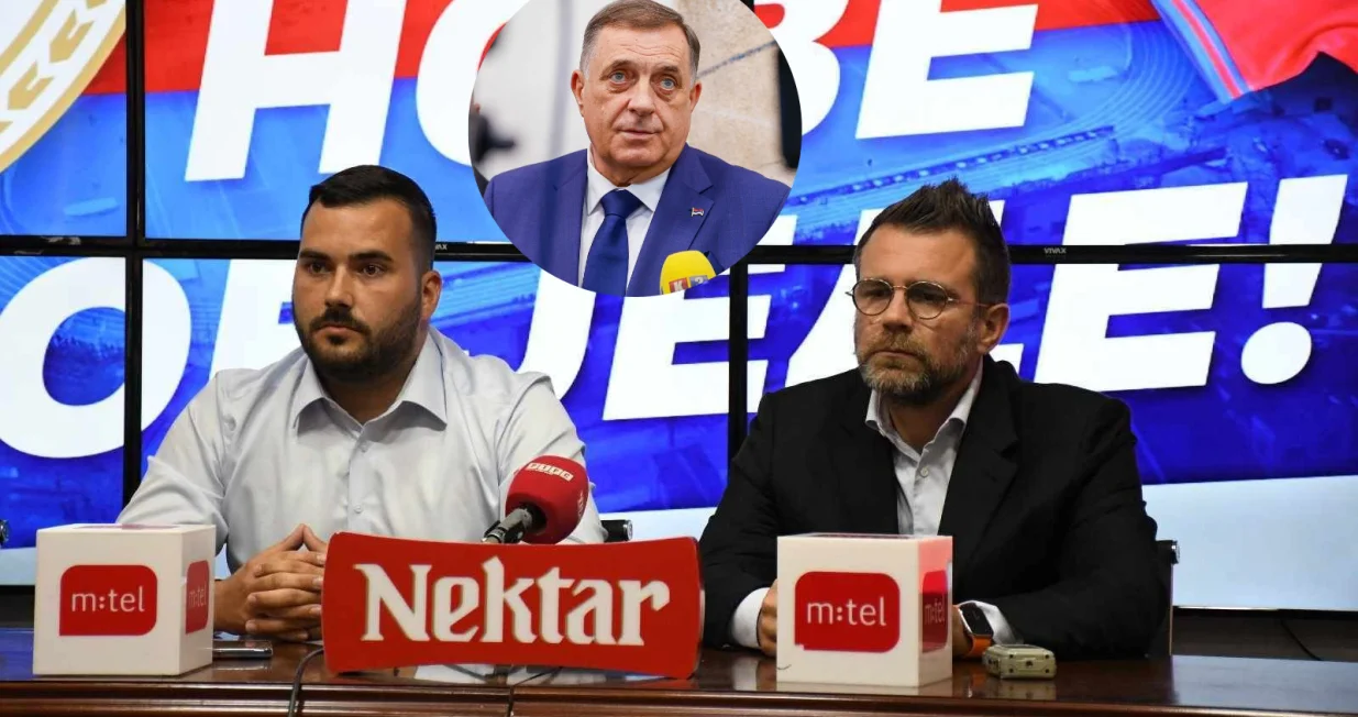 Podrška Zeljkovića i Misimovića Dodiku (FOTO: Vladimir Šutvić, Borac sport/Oslobođenje)/Foto: 