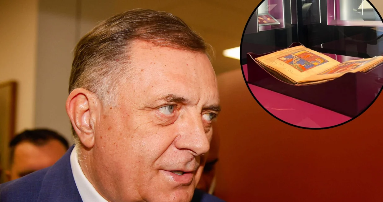 Milorad Dodik, Sarajevska hagada, Zemaljski muzej BiH//