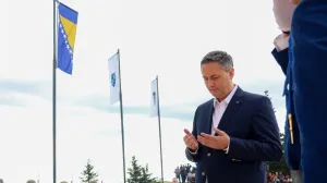 Denis Bećirović na manifestaciji "Dani pobjede, dani ponosa", Vlašić – Ljuta Greda 2025//