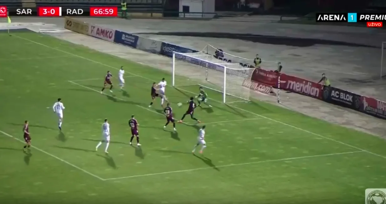 FK Sarajevo - FK Radnik (FOTO: Screenshot/Arenasport)/Foto: 