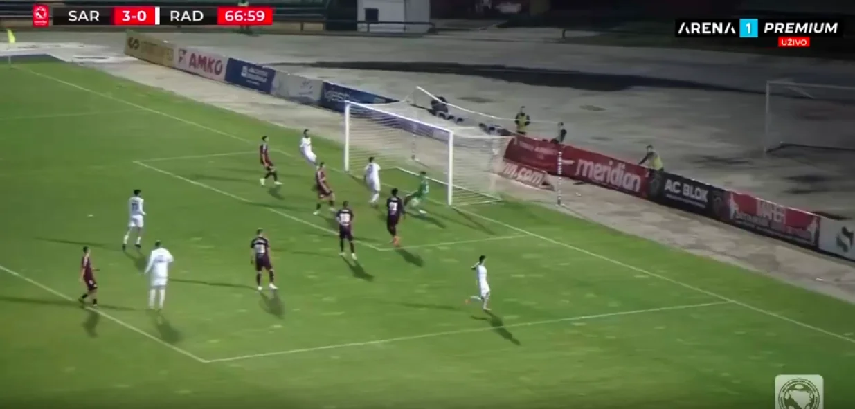 FK Sarajevo - FK Radnik (FOTO: Screenshot/Arenasport)/Foto: 