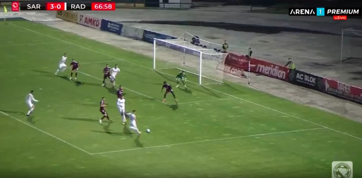 FK Sarajevo - FK Radnik (FOTO: Screenshot/Arenasport)/Foto: 