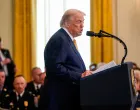 U.S President Donald Trump speaks before signing the HALT Fentanyl Act, in the East Room at the White House in Washington, D.C., U.S., July 16, 2025. REUTERS/Nathan Howard/Nathan Howard