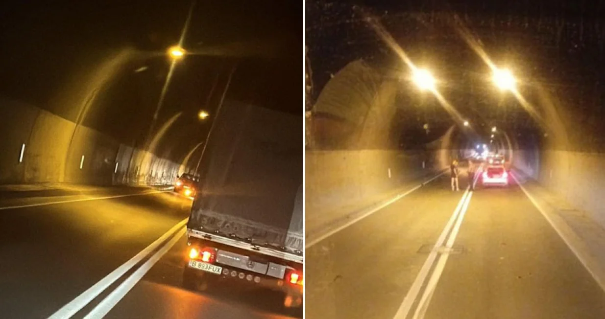 sudar u tunelu na m-17, automobil i moped Viber/Viber