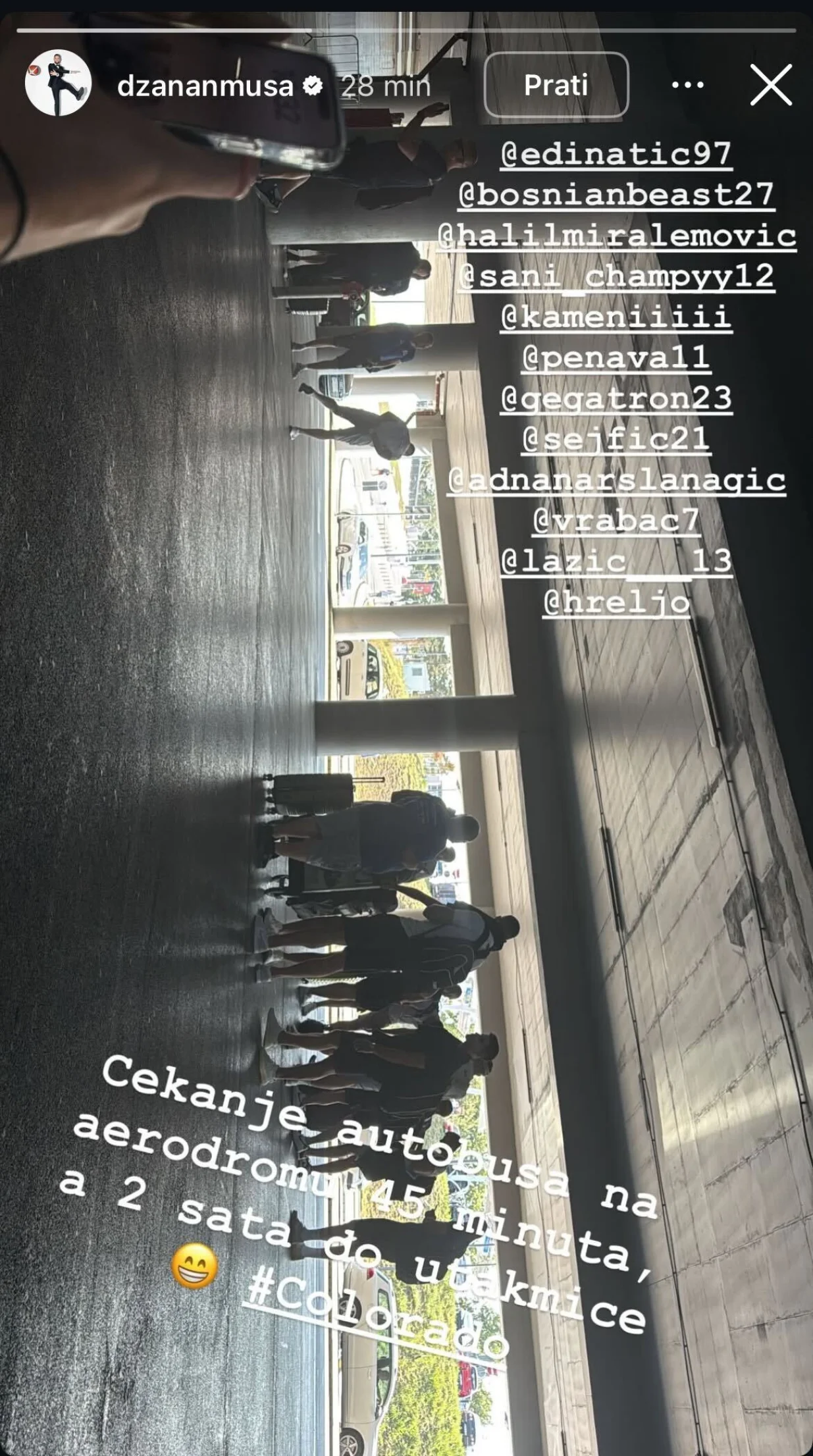 Objava Džanana Muse/Foto: 