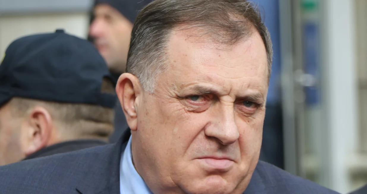 Srpski član Predsjedništva Bosne i Hercegovine Milorad Dodik nakon sastanka sa Josep Borrellom/Senad Gubelić