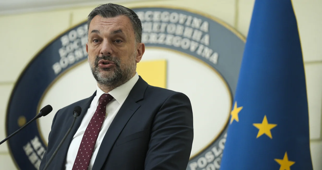 Konferencija za medije ministra vanjskih poslova BiH Elmedina Konakovića/Anadolija